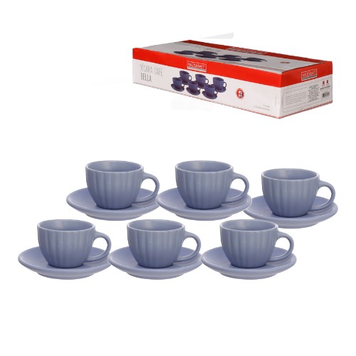 Xicara cafe p bella az 90ml 6p