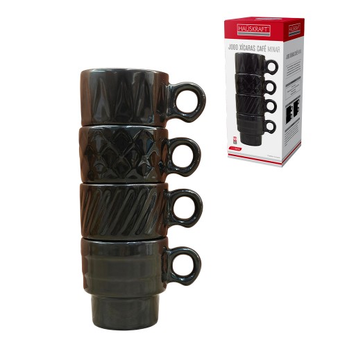 Xicara cafe minar pt 90ml 4pc