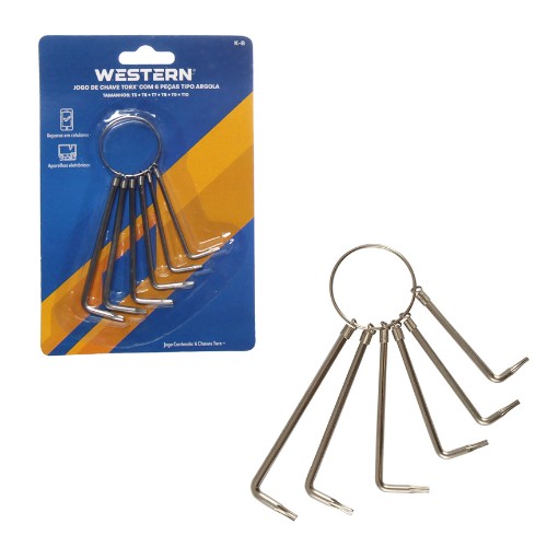Chave torx t5 a t10 6pc