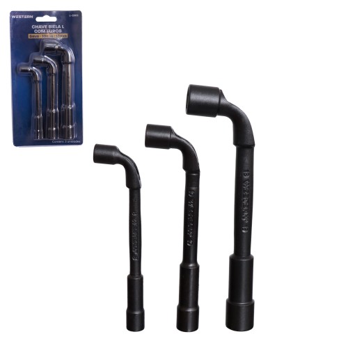 Chave biela l com furo 3pcs