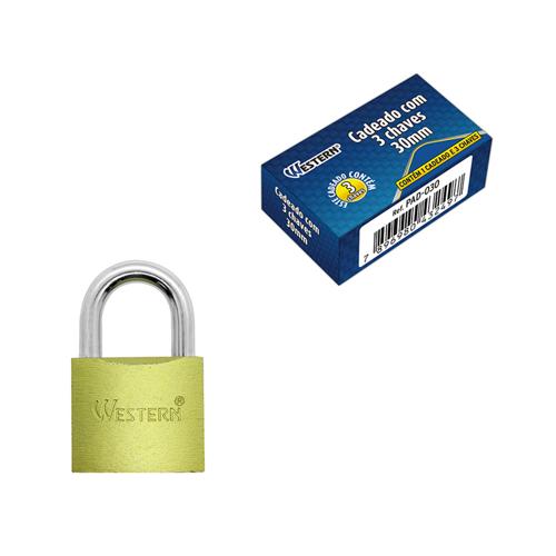 Cadeado c 3 chaves 30mm