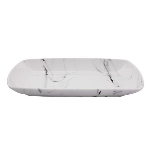 Trav ret marble porcel 24cm