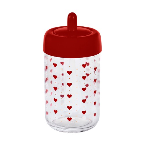 Porta condim vdo corac 300ml