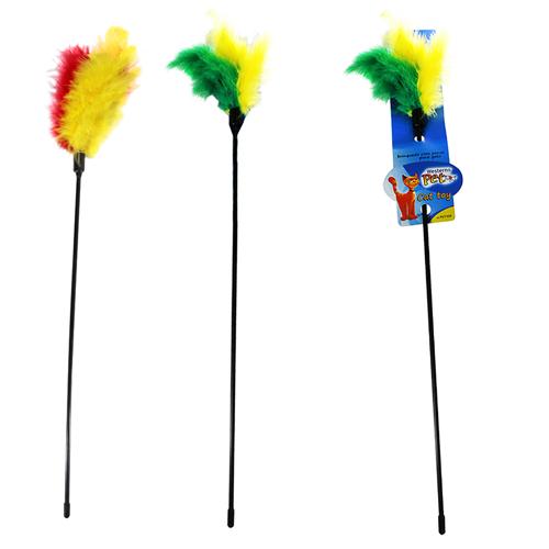 Brinq gato pena 44cm