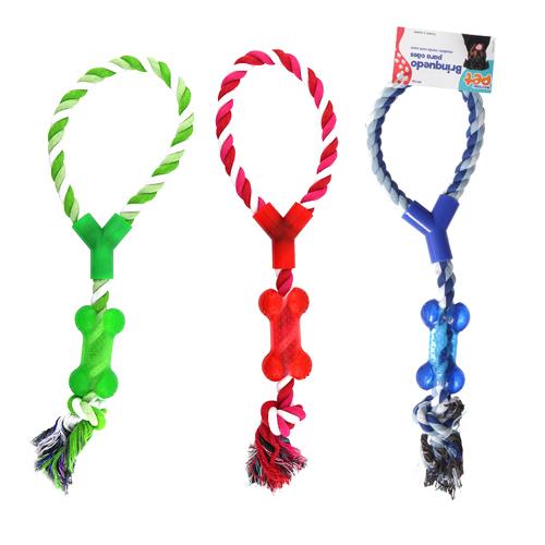Brinq cao corda osso 40cm