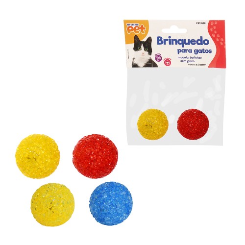 Brinq gato bola eva 3.7cm 2pc