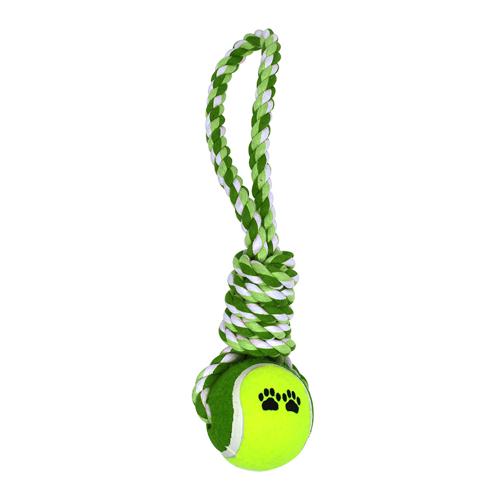 Brinq cao corda bola e no