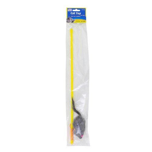Brinq gato vara c rato 47cm