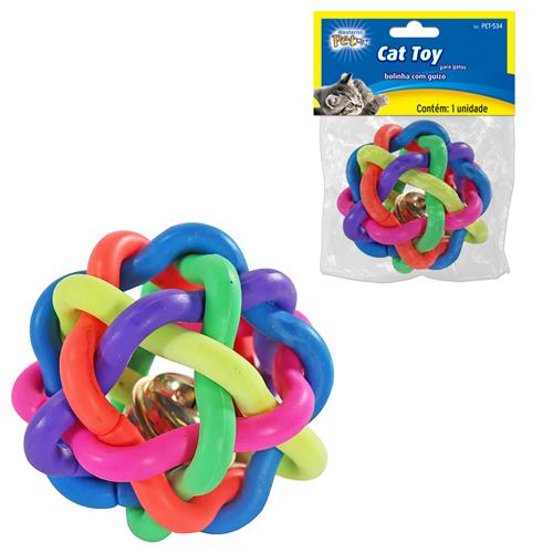 Brinq gato bola guizo 5.5cm