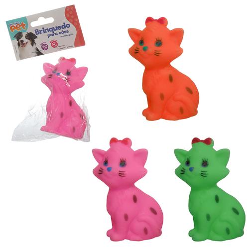 Brinq cao gato c laco 10cm