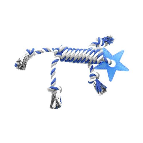 Brinq cao corda c estrela 32cm