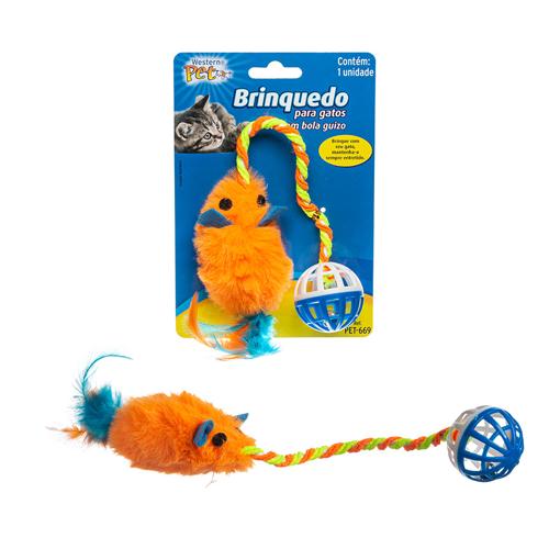 Brinq gato rato c/ bola guizo
