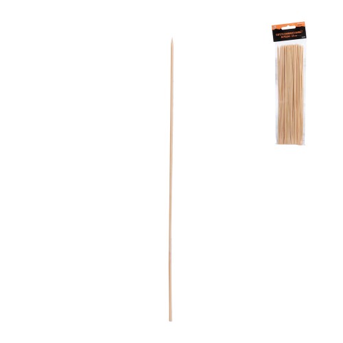 Espeto churras bambu 25cm 80pc