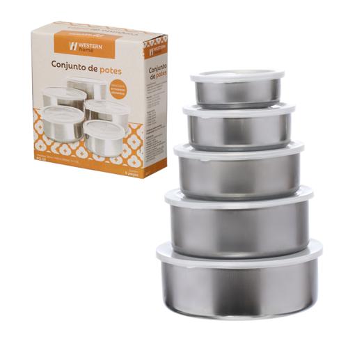Potes aco inox jg 5pc