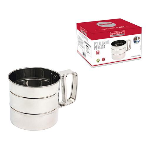 Polvilhador peneira inox 250g