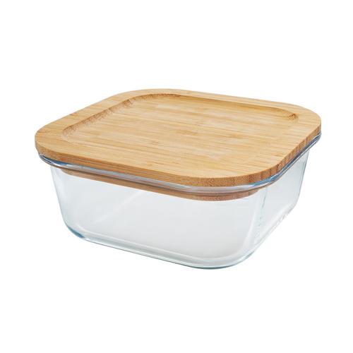 Pote herm c/ tampa bambu 800ml