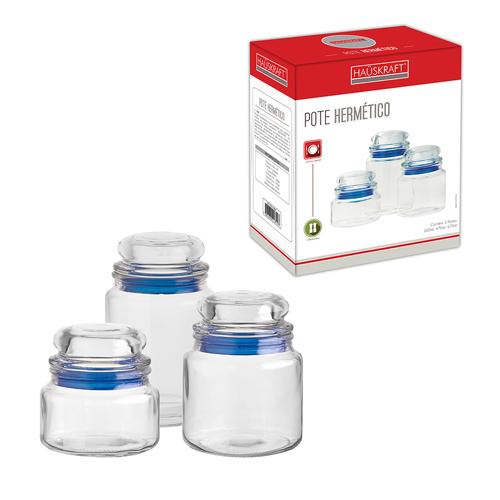 Pote hermetico 3pcs