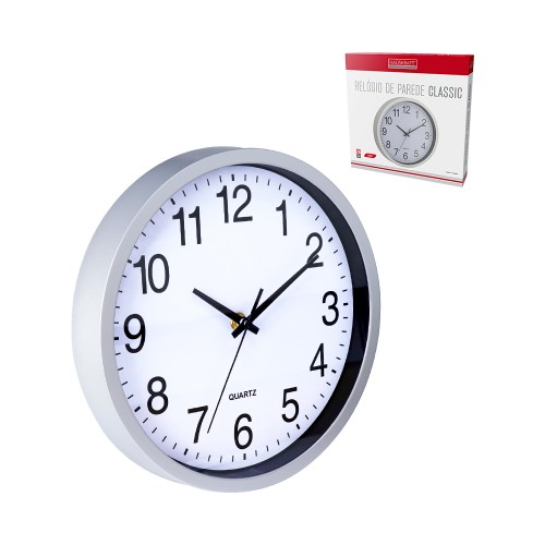 Relogio de parede clas pr 25cm