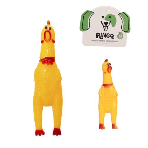 Brinq cao mord galinha 16.5cm