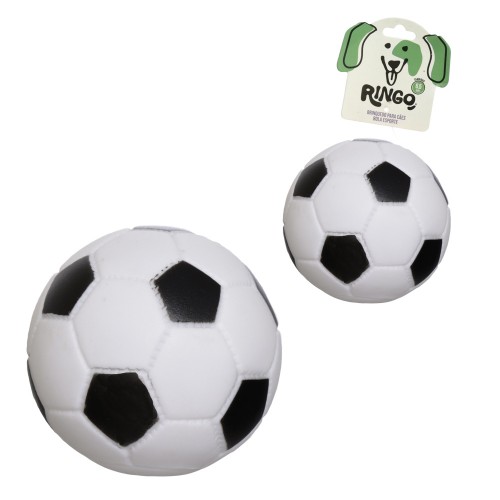 Brinq cao bola futebol 7cm