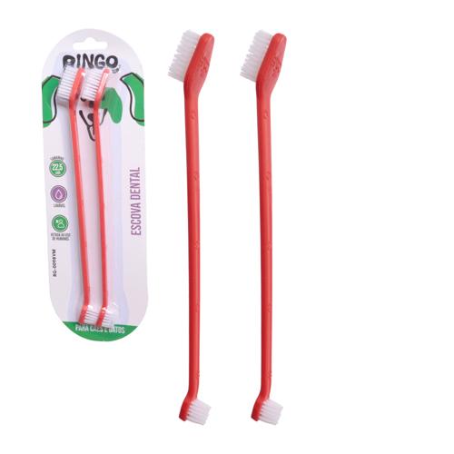 Escova dental cao gato vm 2pc