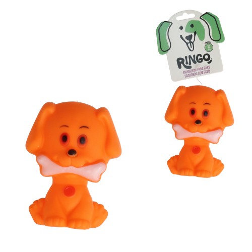 Brinq cao cachorro osso 10cm