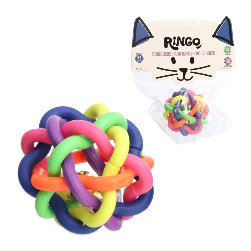 Brinq gato bola guizo 5.5cm
