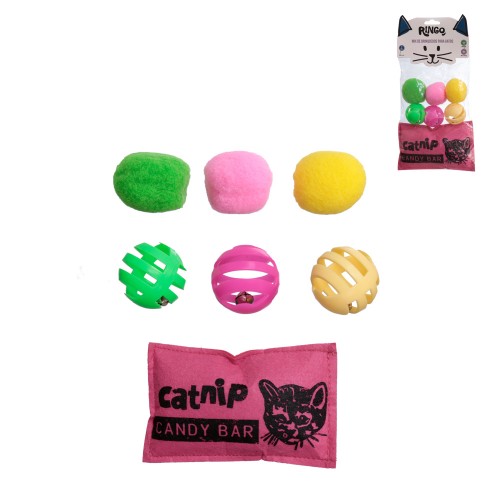 Brinq gato bol almo catnip 7pc