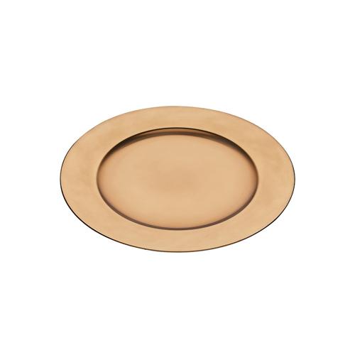 Sousplat metallic cobre 33cm