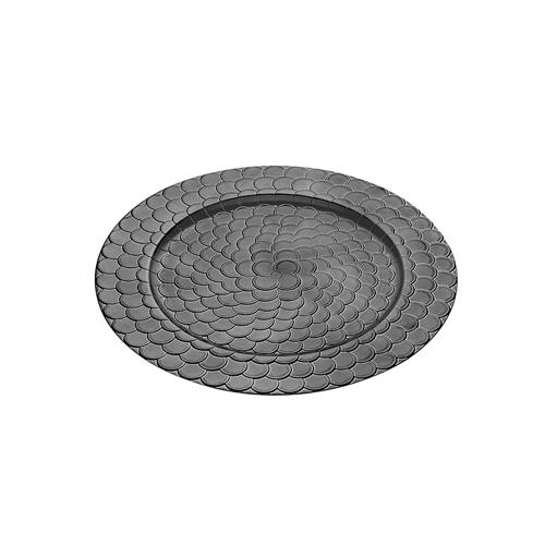Sousplat metallic rel pt 33cm