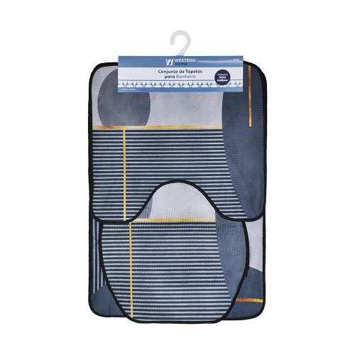 Tapetes banheiro sortido 3pc