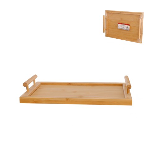 Bandeja bambu c alca 35x24cm