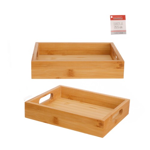 Bandeja bambu retang 25.5cm