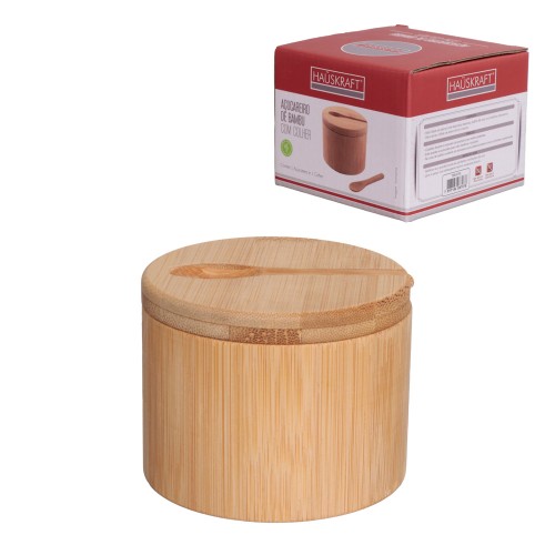 Acucareiro bambu colher 210ml