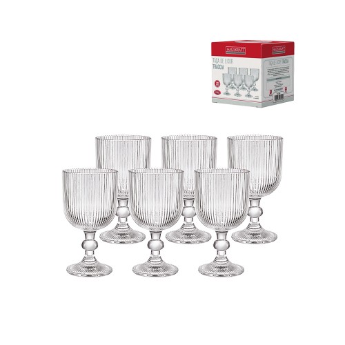 Taca de licor traccia 80ml 6pc