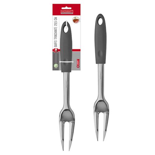 Garfo Trinchante Inox Com Cabo Cinza 29,5 cm - Hauskraft