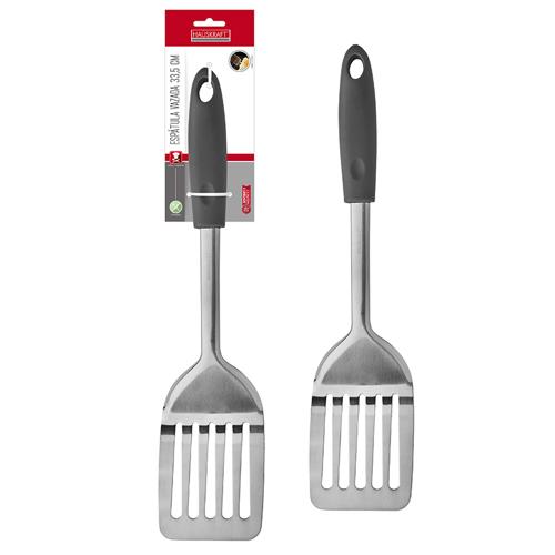 Espatula vazada inox cz 33.5cm