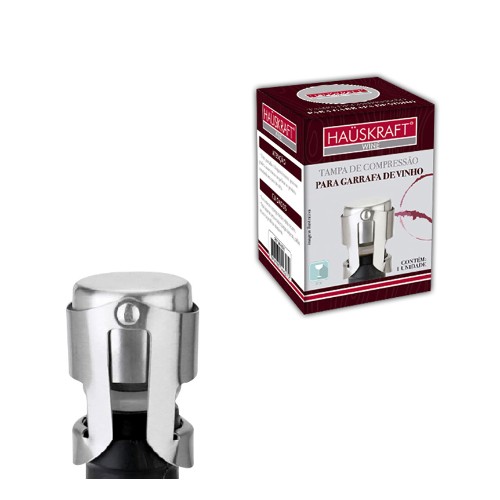 Tampa compressao garrafa vinho