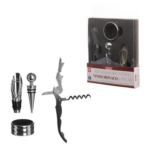 Kit aces p/ vinho monaco 4pc