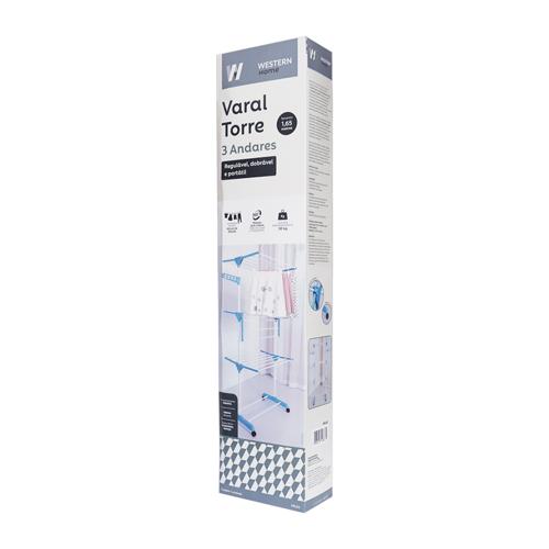 Varal torre 3 andar dbr 1.65m