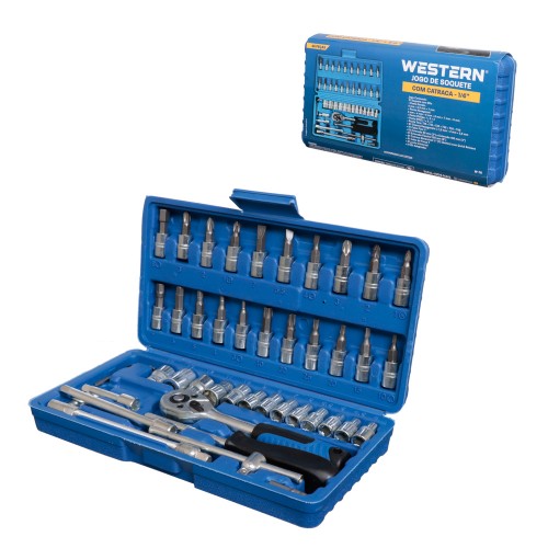 Soquete catraca 46pc