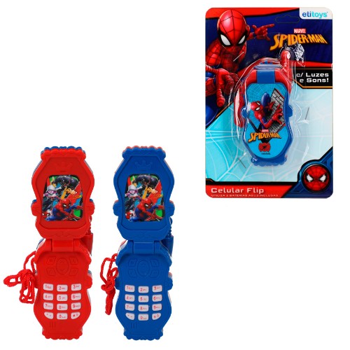 Celular flip spiderman