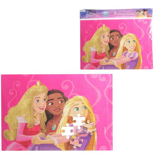 Quebra cabeca princesas 63pcs