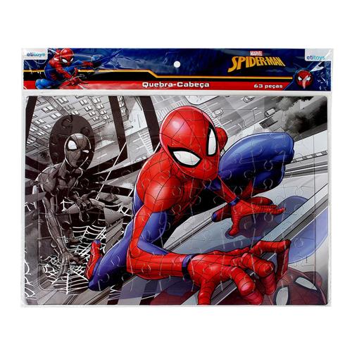 Quebra cabeca spiderman 63pcs
