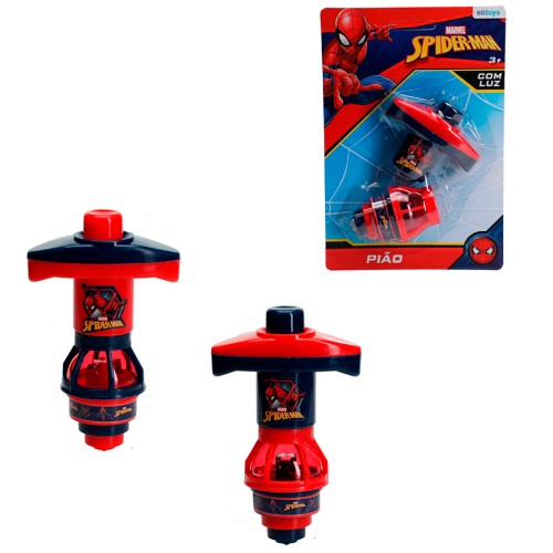 Piao com luz spiderman 6cm