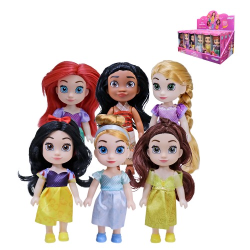 Boneca 15cm princesas display