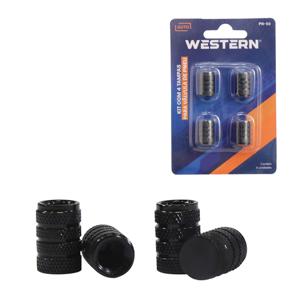 Jg 4 tampas valvula pneu pt