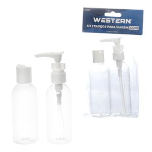 Jg 2 frascos viagem 100ml