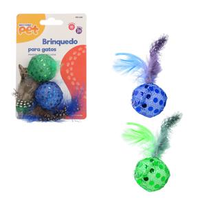 Brinq gato bola c pena jg 2pc