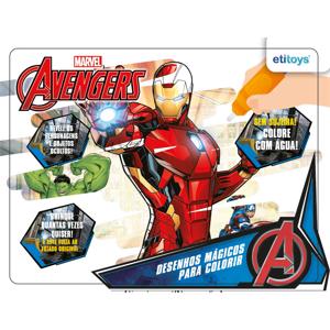 Livro Mágico Para Colorir Com Água Avengers - Etitoys